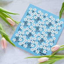 Blue Bouquet Swedish Dishcloth