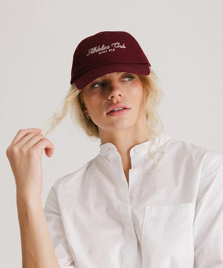 Athletics Club Ball Cap: Burgundy