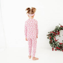 Candy Cane Lane Christmas Bamboo Two Piece Pajamas Set