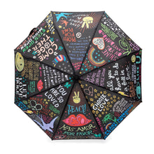 Retractable Umbrella with Sleeve - Joyful Quotes