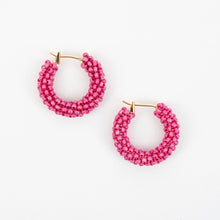 Pop or Color Fair Trade Beaded Hoop Earrings (Multiple Colors)