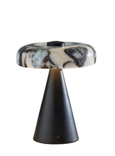 Randy Marble Shade Cordless Table Lamp - Black or Gold (LED)