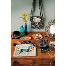 Dogwood Embroidered Flat Pouch