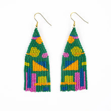 Shapes Fair Trade Beaded Fringe Earrings (Multiple Colors)