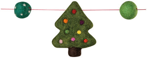 Christmas Tree Felt Garland