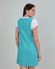 Organic & Recycled Cotton Denim Stripes Pinafore Dress