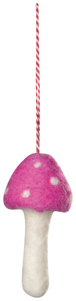 Toadstool Felt Christmas Ornaments