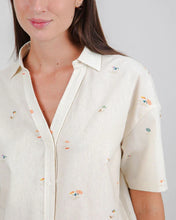 Beach Please Cropped Blouse – Linen & Organic Cotton