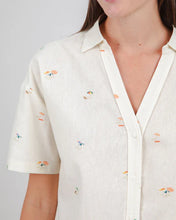 Beach Please Cropped Blouse – Linen & Organic Cotton