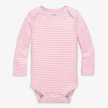 Organic Long Sleeve Stiped Babysuit (Multiple Colors)