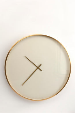 Simple White & Gold Clock