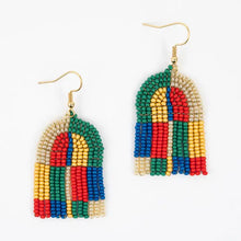 Patchwork Arco Beaded Earrings