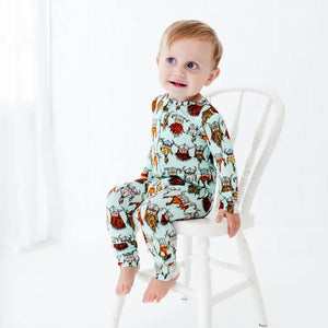 Kids Nordic Dreams Vikings Bamboo Convertible Footie Pajamas