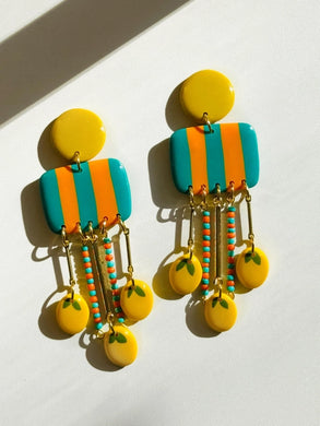 Striped Lemons Earrings
