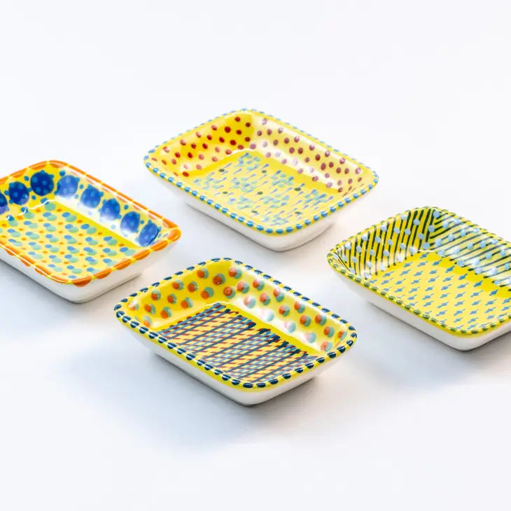 Ceramic Tiny Square Bowls (Multiple Colors)