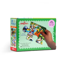 Animals in Town 20 Piece Rectangle Puzzle