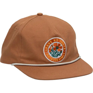 Leave No Trace Outdoor Ethics 5-Panel Hat - Camel