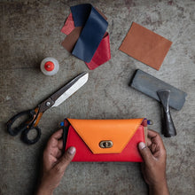 Secret Recycled Leather Clutch