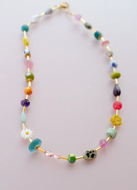 Colorful Beaded Eclectic Necklace