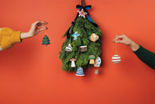 Mushroom Gems Paper Mache Christmas Tree Ornaments