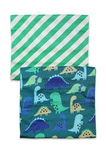 Tonal Dinosaur Organic Muslin Swaddles (2 Piece Set)