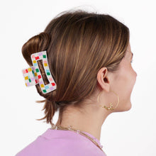 Lola Multi-Color Checked Claw Clip