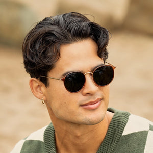 Niko - Crystal Brown / Gold / Brown Polarized Lens Sunglasses