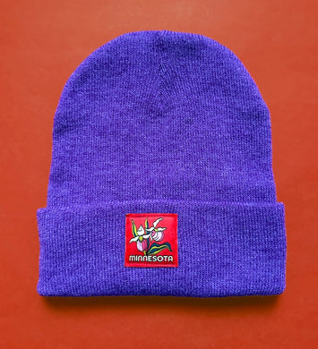 Minnesota Lady Slipper Patch Beanie