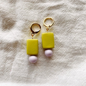 Shay | Chunky Bead Drop Polymer Clay Earrings
