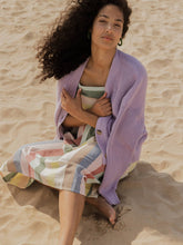 Fisherman Fair Trade Cotton Cardigan - Lilac