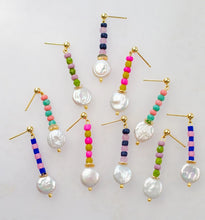 Seedbead and Pearl Earrings