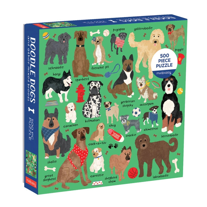 Doodle Dog and Other Mixed Breeds - 500 Piece Family Puzzle
