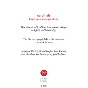 Cardinals Greeting Card by Nayana Design Studio