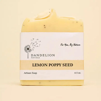 Lemon Poppy Seed Bar Soap | Exfoliating Bar Soap | Soap Bar