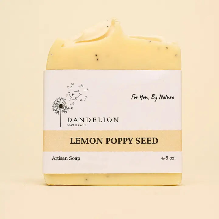 Lemon Poppy Seed Bar Soap | Exfoliating Bar Soap | Soap Bar