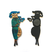 Cannabis Cat Laser Cut Wood Magnet