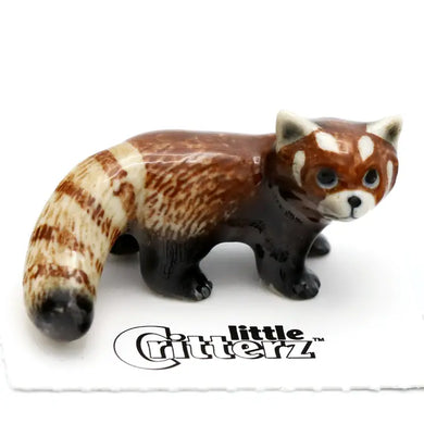 Red Panda Porcelain Decorative Figurine Miniature