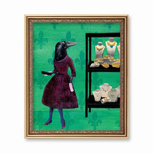 Crow With Jewels Art Print