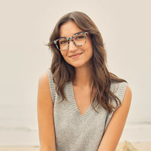 Alden - Slate Blue Tort / Zebra Wood /Blue Light Readers (1.25)