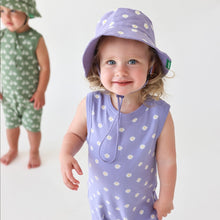 Lilac Dasies Organic Tank Romper