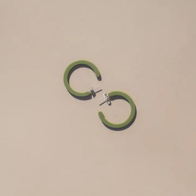 Alba Hoops - Okra