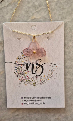 Hydrangea Pendant Necklace