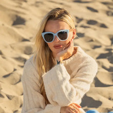 Cora - Milky Blue / Walnut Wood / Gradient Brown Sunglasses
