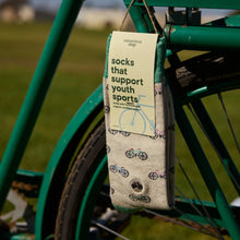 Socks That Support Youth Sports (Beige Bicycles)