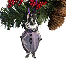 Frenchie Clown Christmas Ornament
