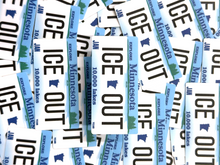 Ice Out Minnesota License Plate Sticker