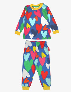 Organic Heart Print Pajamas