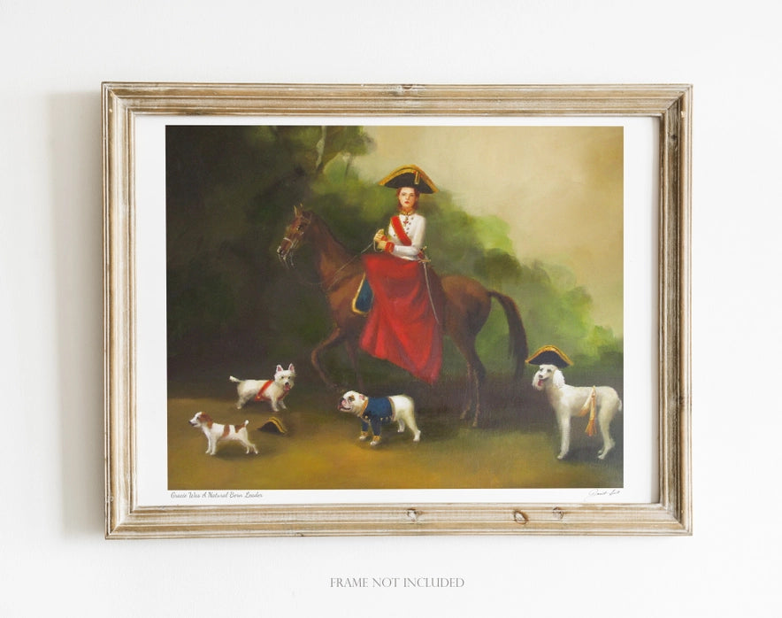 Gracie was a Natural Born Leader 11 x 8.5 Art Print