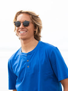 Andiz - Honey Tortoise / Zebra Wood / Smoke Polarized Sunglasses