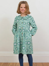 Big Blooms Organic Cotton Collar Dress